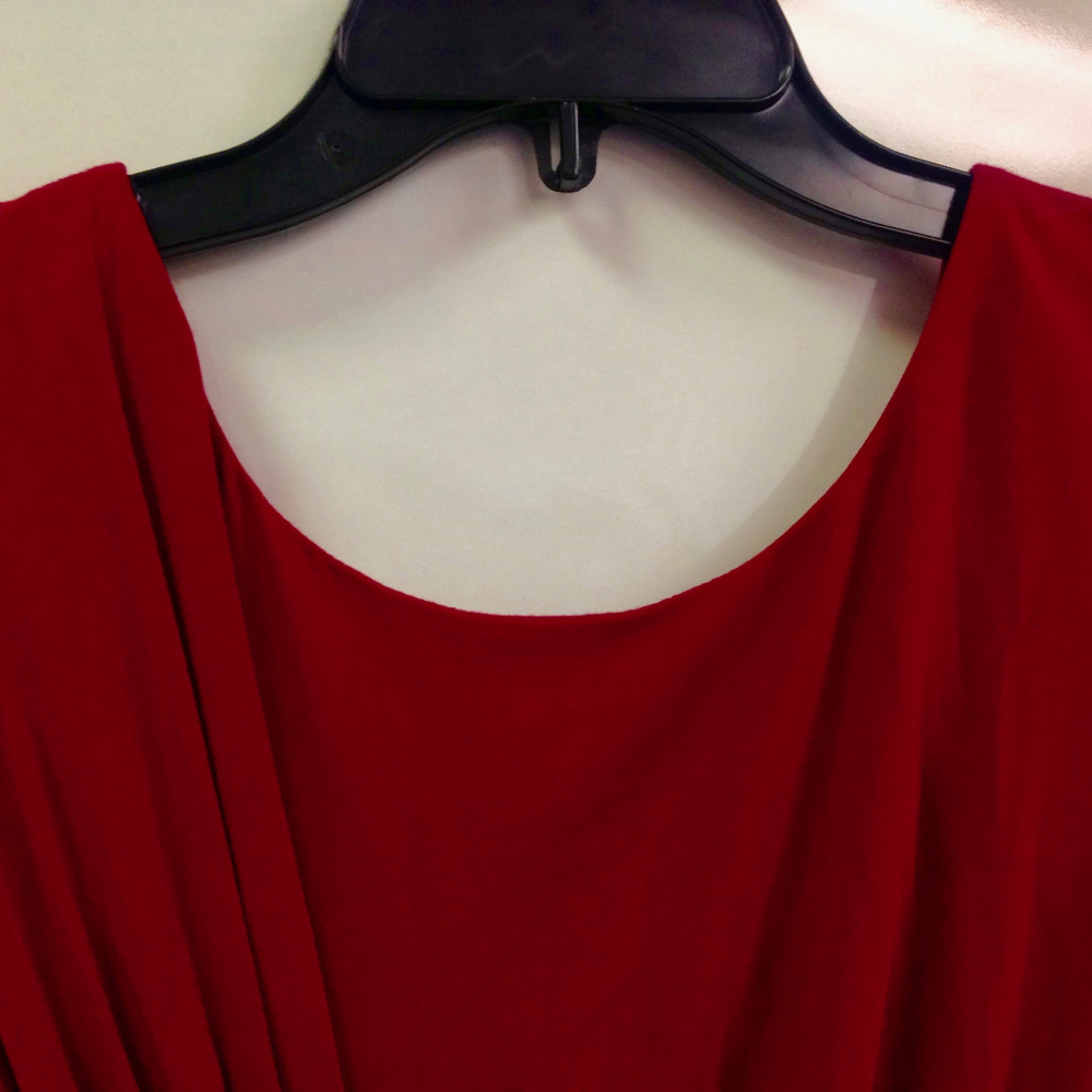 Free People Raspberry Red Draped Top - Picture 4 of 4